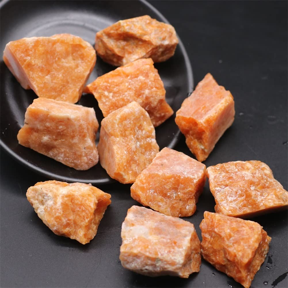 Piedra Solar Natural en Bruto, Cristal de Cuarzo, espécimen en Bruto Irregular, Piedra aromática, decoración Coleccionable, decoración Natural decoración hogareña(Size:50g)