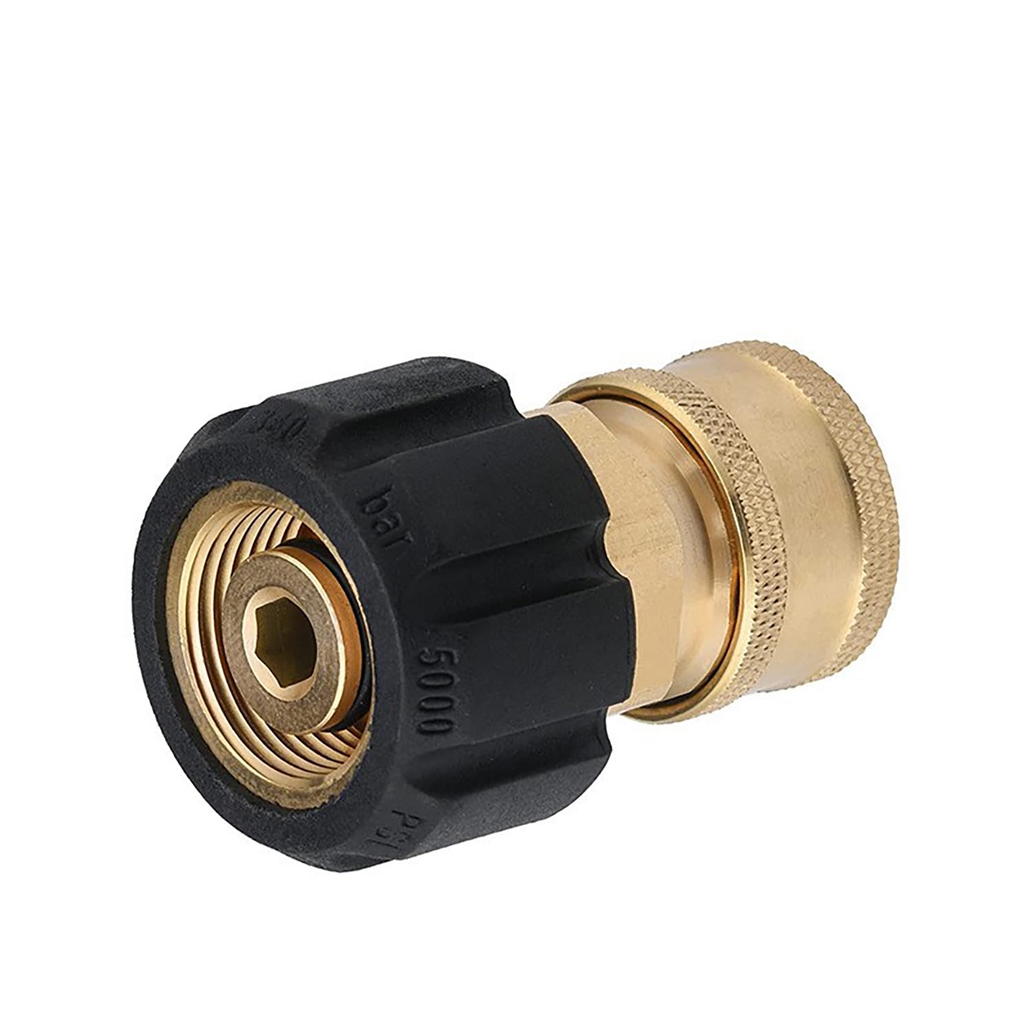 Millie Kit Adattatori Rapidi Per Idropulitrice | 3/8" M22 | 5000 PSI | Raccorderia In Ottone - 3