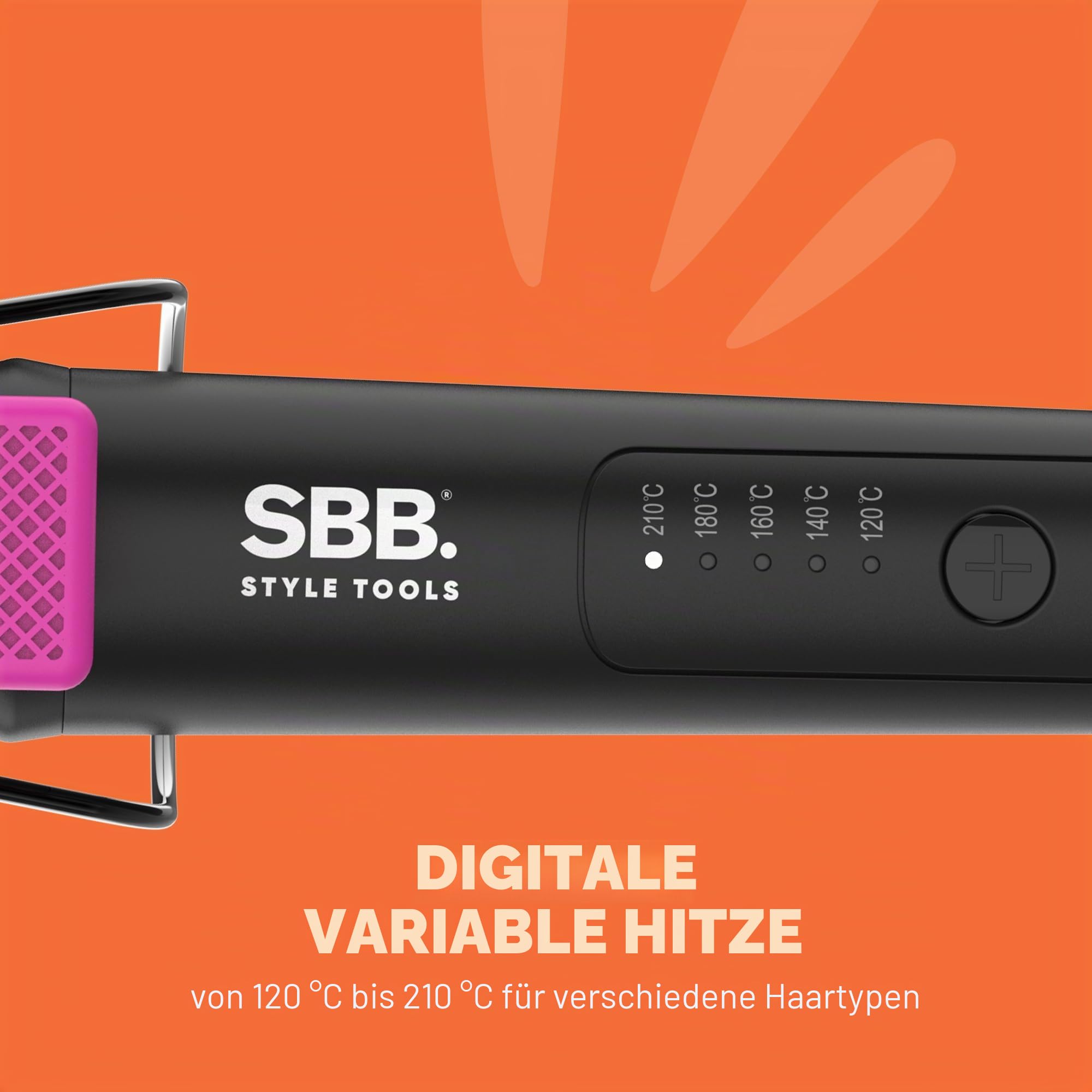 SBB Wavemaker Triple Barrel Haarwaver – Keramik Beach-Waver, Lockenstab, Styler für tiefe Mermaid Beach-Waves für kurze, mittellange und lange Haartypen, Leichtgewichtig mit hitzebeständigem Handschuh