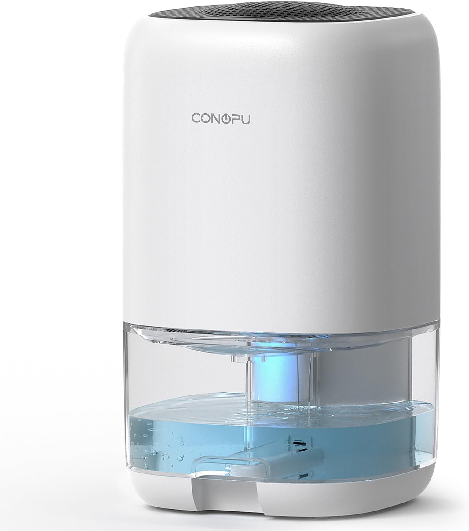 CONOPU OZC19S01 Dehumidifier 1000ml for Bedrooms Ultra Quiet Bathroom Dehumidifiers with Auto Shutoff, White