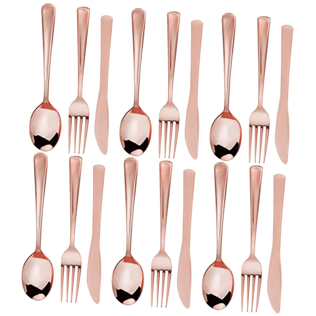 Mikinona 1Set Disposable Elegant Dotted Theme Knives Forks Spoons for Parties Birthdays Catered Events One Tableware for Celebrations