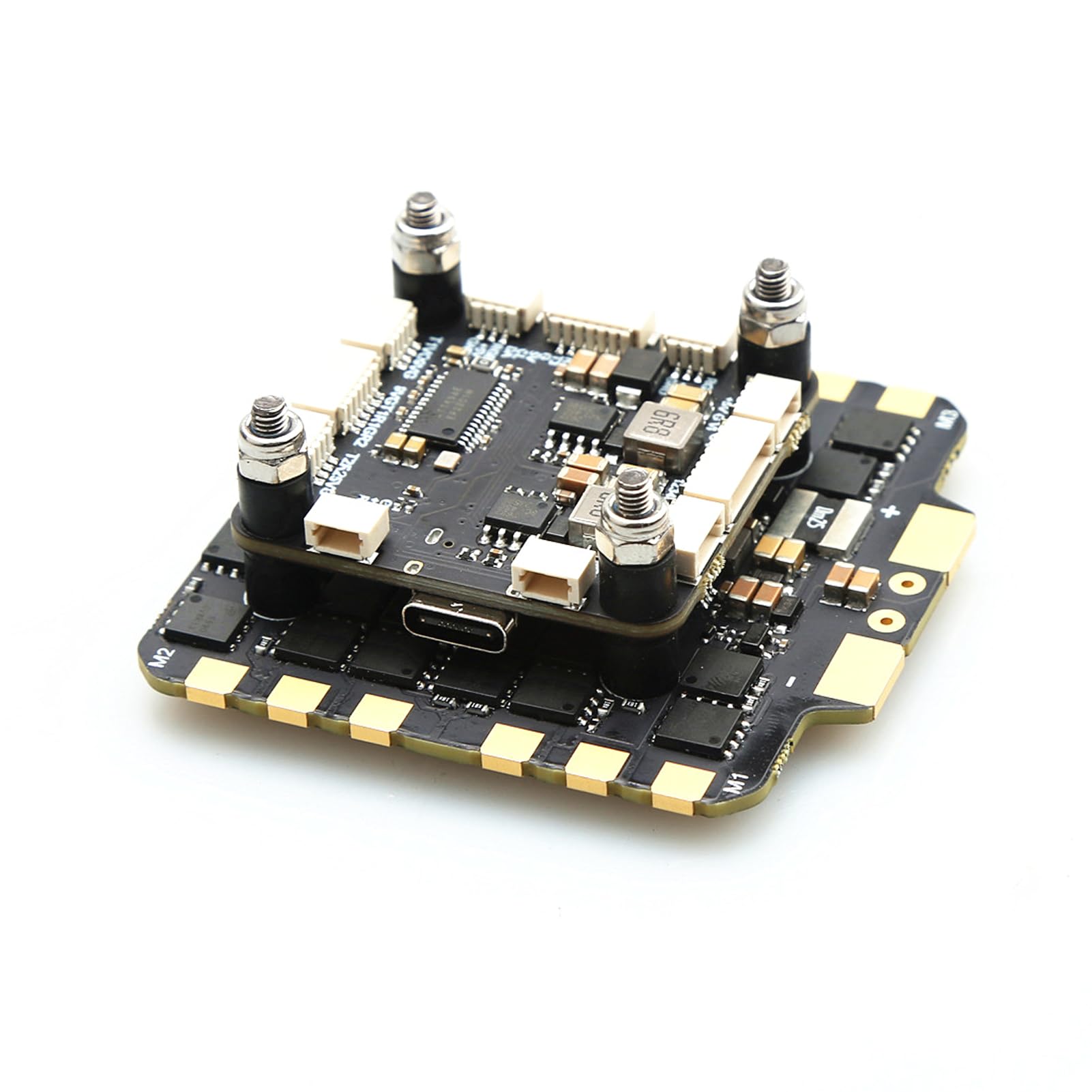 RiToEasysports Kontroler Lotu F722 z 80A 4w1 ESC STM32F722RET6 3 do 8S LiPo 16MB Blackbox Podwójny BEC 5V 10V dla FPV Freestyle Racing Zdalnie Sterowany Quadcopter (BLACK #-3)