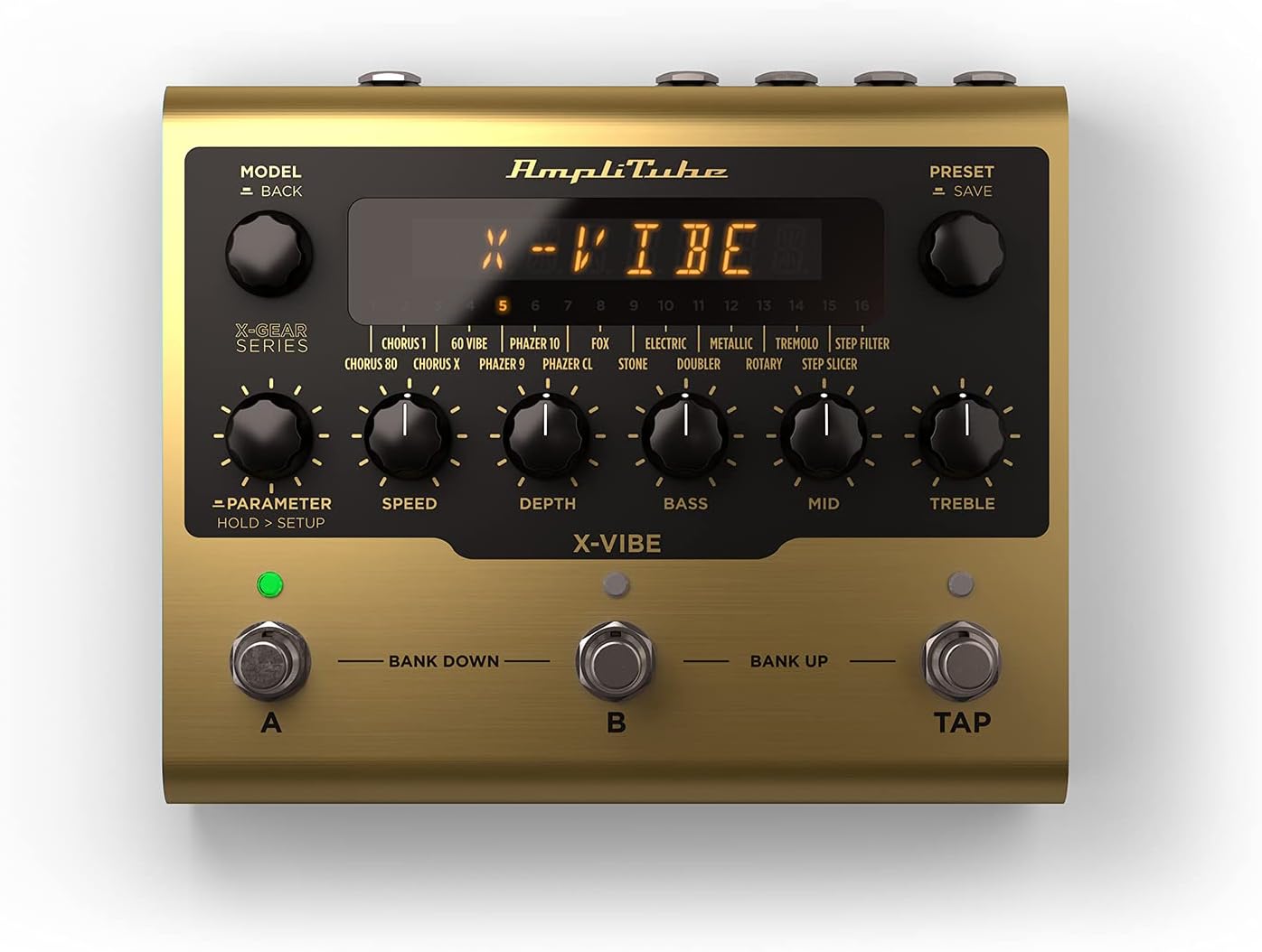IK MultimediaAmpliTube X-VIBE - Modulation effects pedal - Chorus, Flanger, Phaser, Rotary - X-GEAR