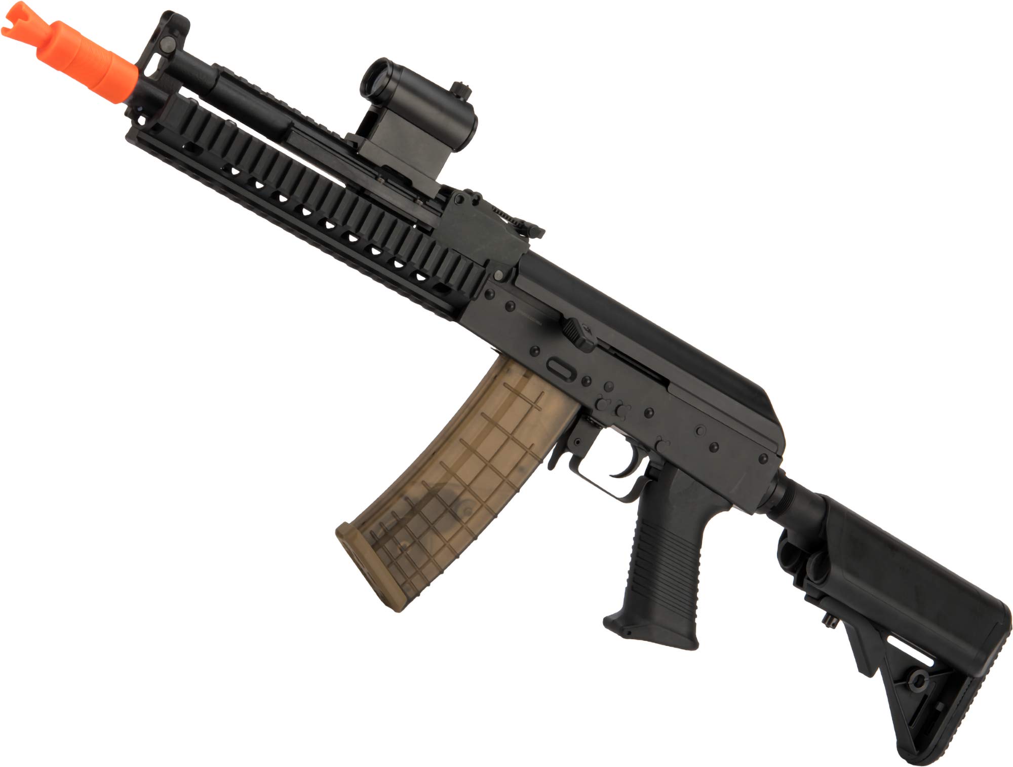 EvikeAirsoft - Matrix Special Edition AK Tactical AEG Airsoft (Color: Black / 400 FPS)