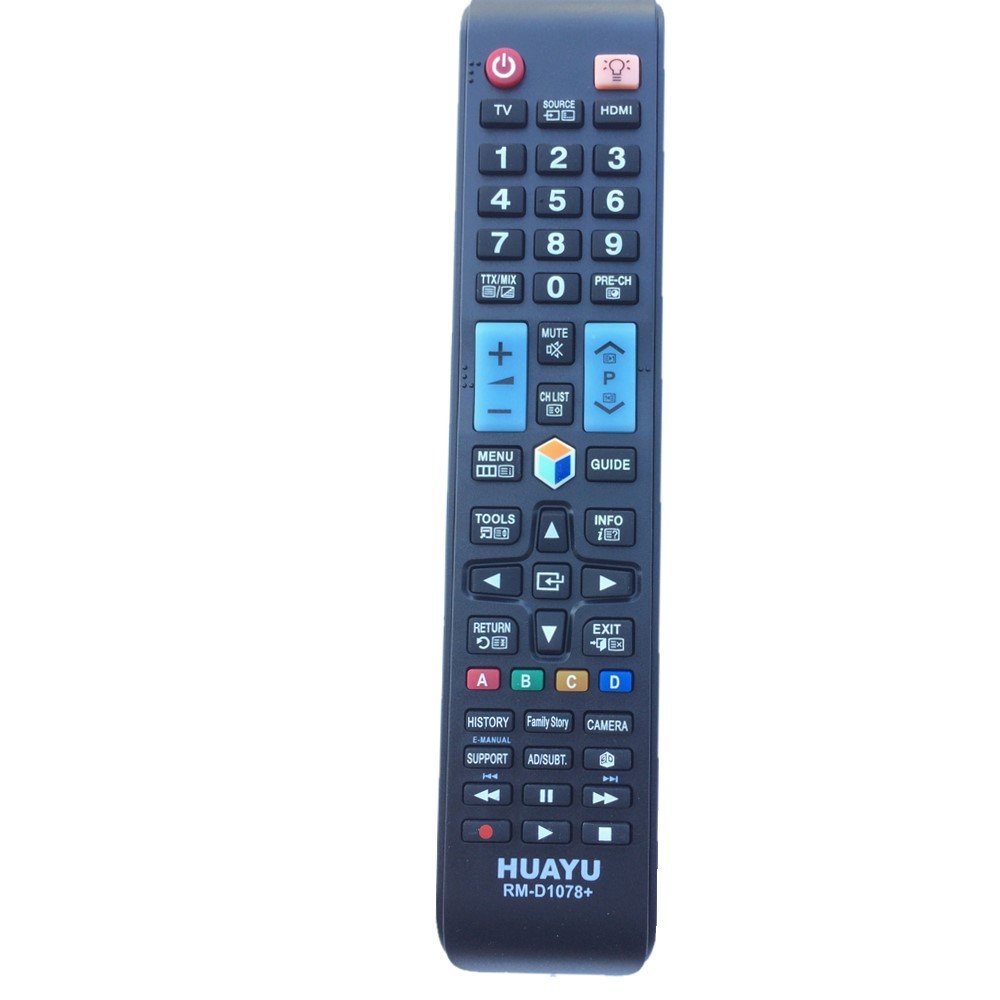 HuayuRM-D1078 Remote Control For Samsung TV With 3D and Back Light Buttons