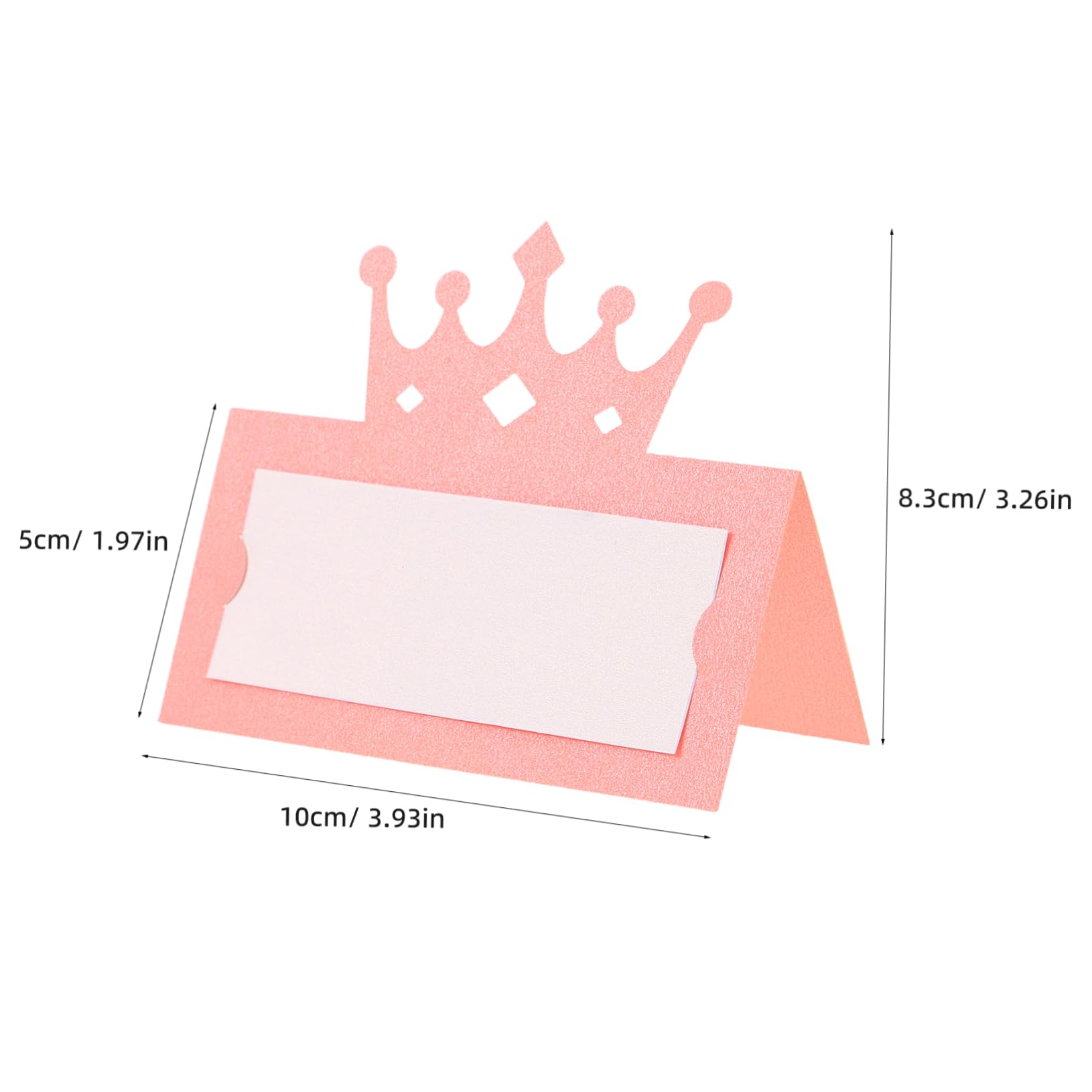 50pcs Elegant Crown Design Table Name Cards Blank Place Cards for Weddings Birthday Parties and Banquets for Unique Guest Seating Arrangements