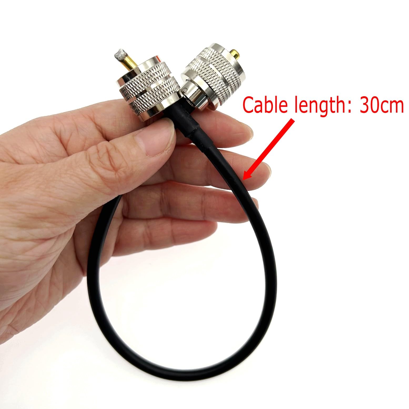 JZK UHF Male PL-259 to UHF Male PL-259 RG58 Coaxial Cable for HAM & CB Radio: Ideal for Antenna Analyzer Reactive Load - Image 2