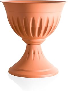 Bama Alba Flower Cups, 31902, Red Brown, Plastic - Made In Italy