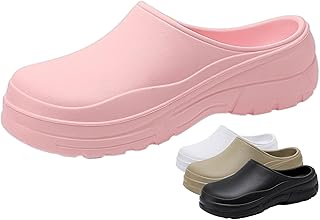 Rutschfeste Küchenschuhe für Köche – Sicherheitsclogs für Männer & Frauen, Atmungsaktive Arbeitsschuhe Anti-Rutsch, Ideal für Restaurant, Gastro & Küche(Pink,37-38)