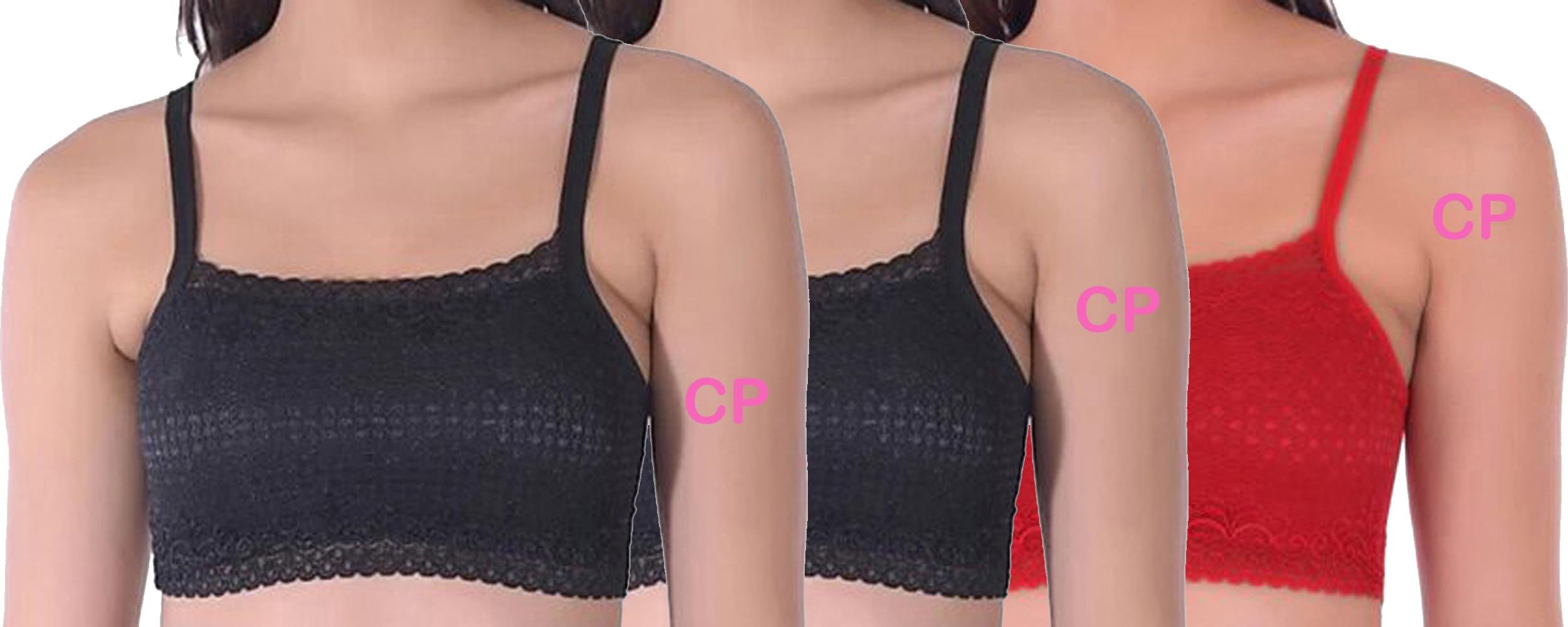 CHILEELIFE Polyester Casual Lightly Padded Full Coverage Wire Free Self Design Full Coverage Bra for Women