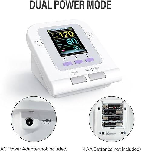 Miniatura 6 de CONTEC 08A Monitor digital de presión arterial para el brazo superior completamente automático para adultos, niños, pediátricos, puños neonotales (4