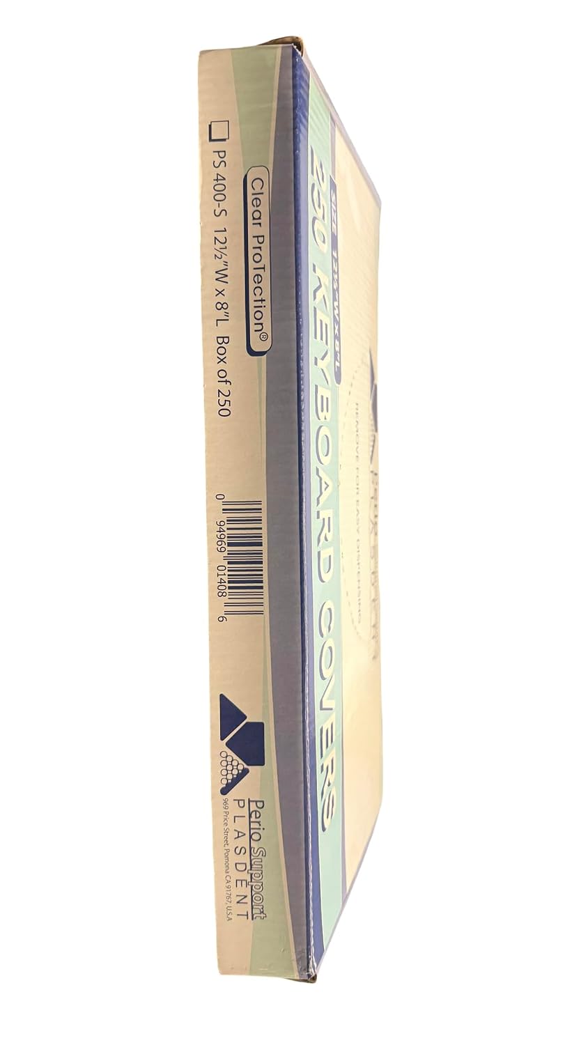 250 Pcs Disposable Keyboard Sleeves, 12 1/2" W x 8" L Waterproof Universal Plastic Keyboard Protector for Medical, Dental, Office & Lab Keyboards (Small Keyboard, Mac Keyboard