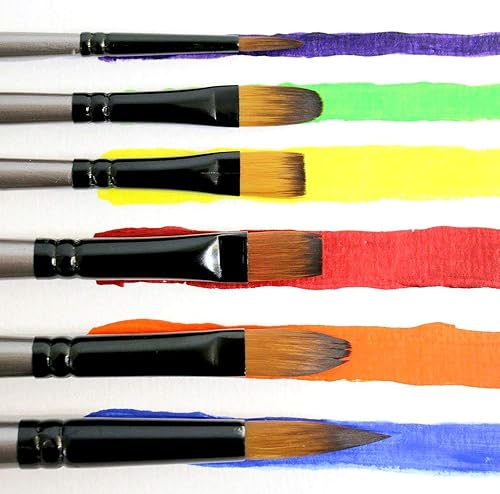 Miniatura 7 de Mont Marte, pinceles para pintura acrílica serie Gallery, 6 unidades