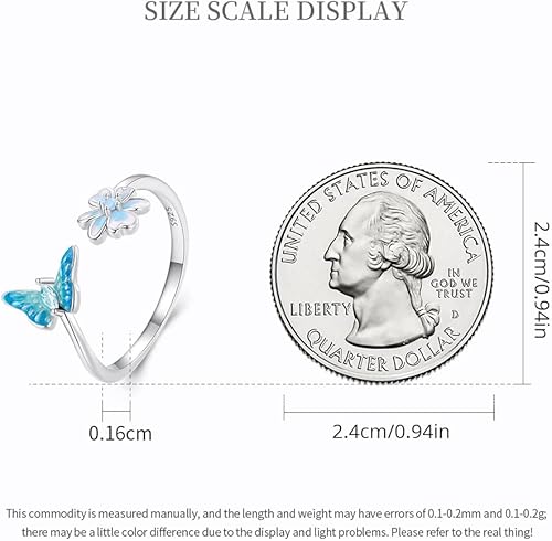 Miniatura 7 de BABAMIA Promise Rings Jewelry 925 Sterling Silver Couple Rings Paved with Cubic Zirconia Rings Size 6 Dainty Engagement Wedding Promise Band Rings