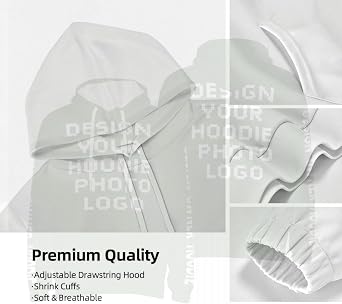 Custom Hoodies Unisex 3D Print Sweatshirt with Pocket for Men and Women/DIY Your Own Personalized Pullover Gifts/Double Sided Design