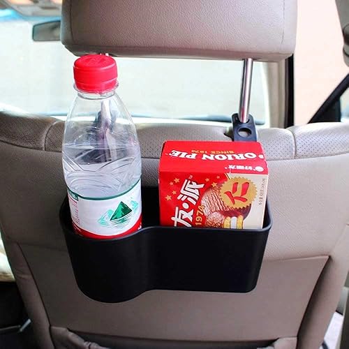 Miniatura 7 de Portavasos de coche, organizador de reposacabezas para respaldo de asiento, bandeja de alimentos, bandeja universal para teléfonos celulares,
