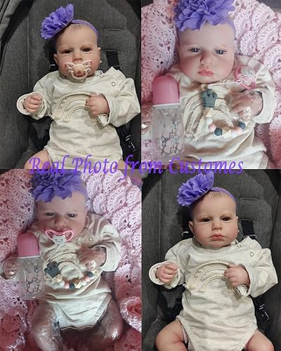 Miniatura 7 de iCradle Muñecas de bebé niño de 20 pulgadas, 19.7 in, muñeca de bebé recién nacido, de vinilo suave, de silicona de la vida real, con aspecto real,