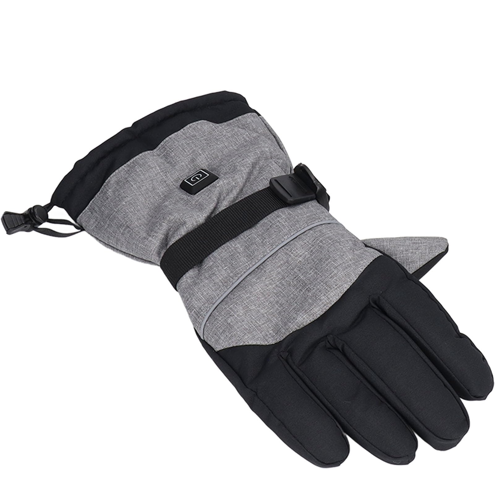 Guantes calefactores eléctricos para la palma y la espalda, impermeables para esquí, de nailon y poliéster, talla única