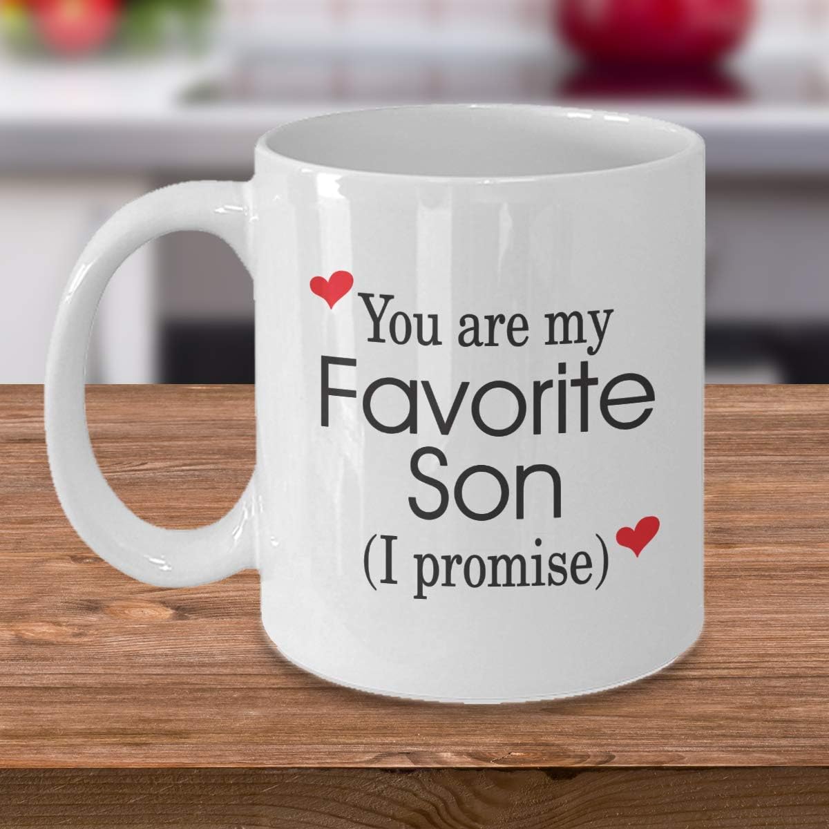 Funny Family 11oz Coffee Mug - You Are My Favorite Son - Unique Inspirational Sarcasm Humor Gift Present For Child Boy Men - Image 3