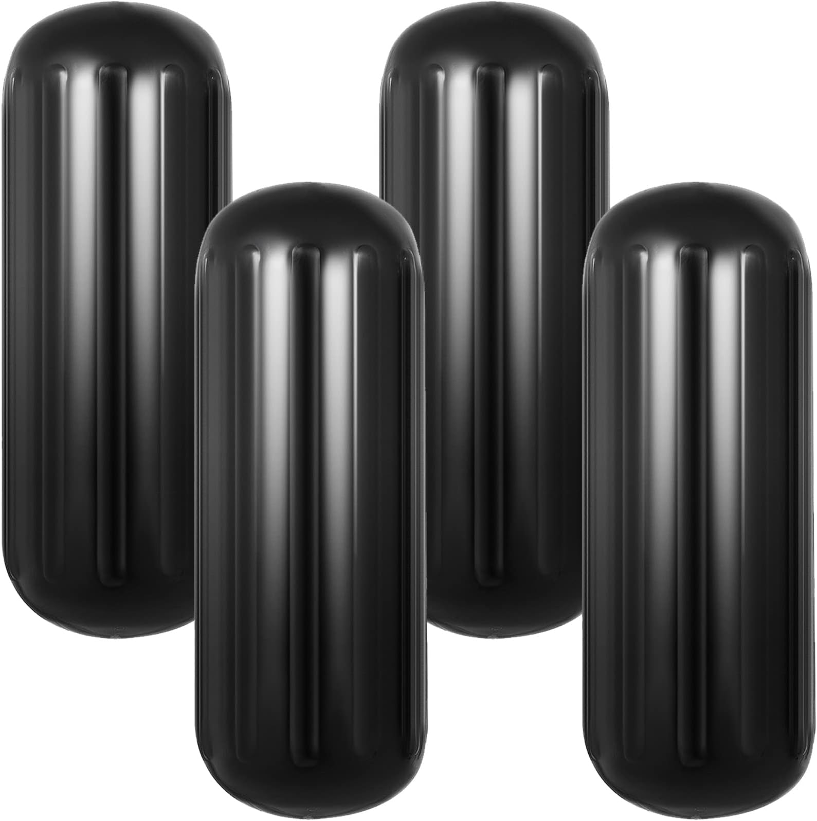 10x28 Black Fenders w/o Rope (4 pcs)