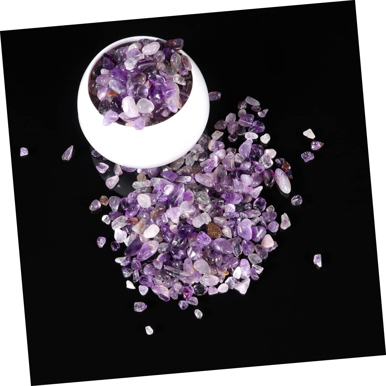 Gravier violet pour aquarium, pierre chakra