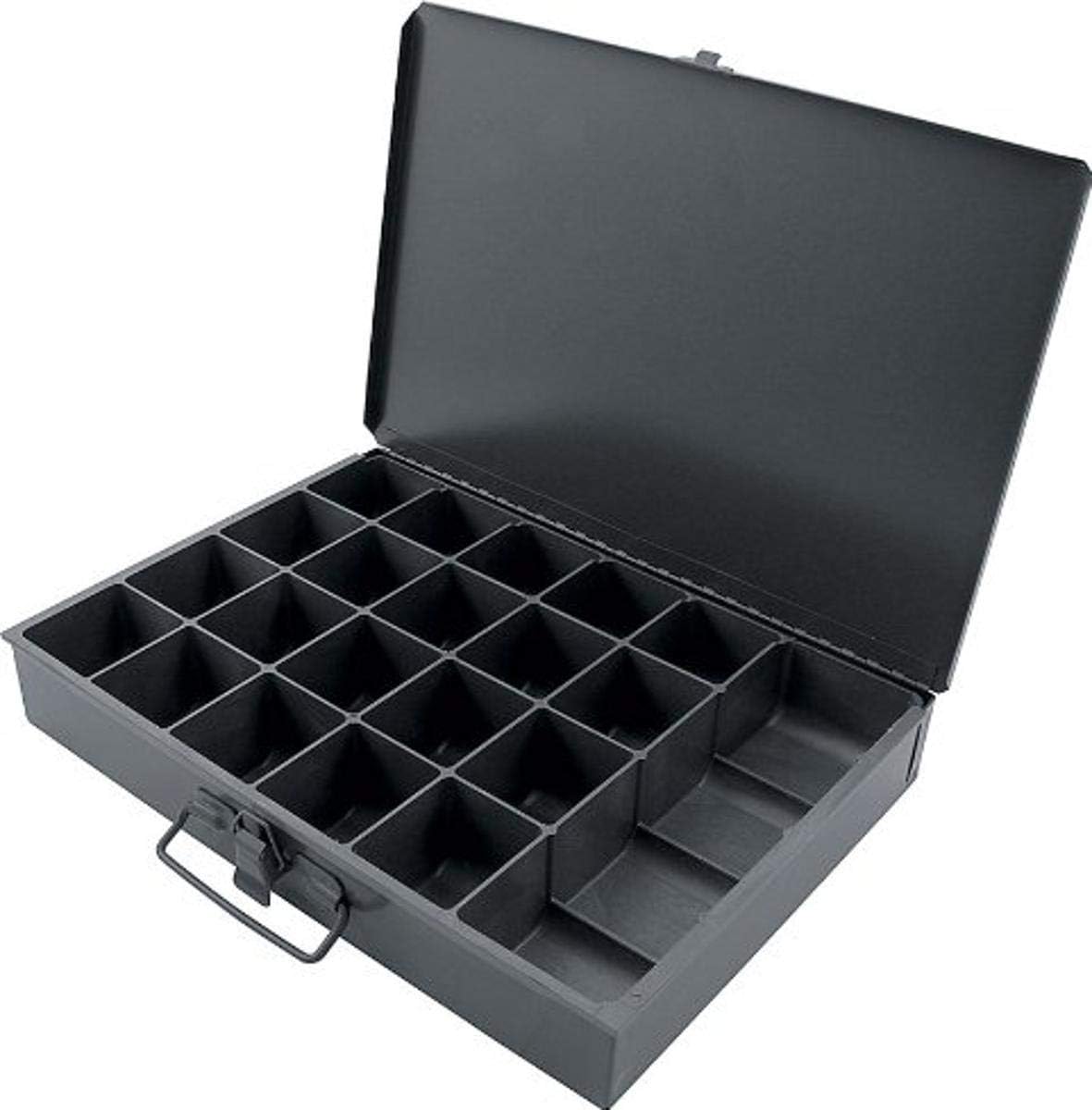 Allstar Performance ALL14365 Metal Storage Case, 21 Compartments, 9.5" x 13.5" x 2"