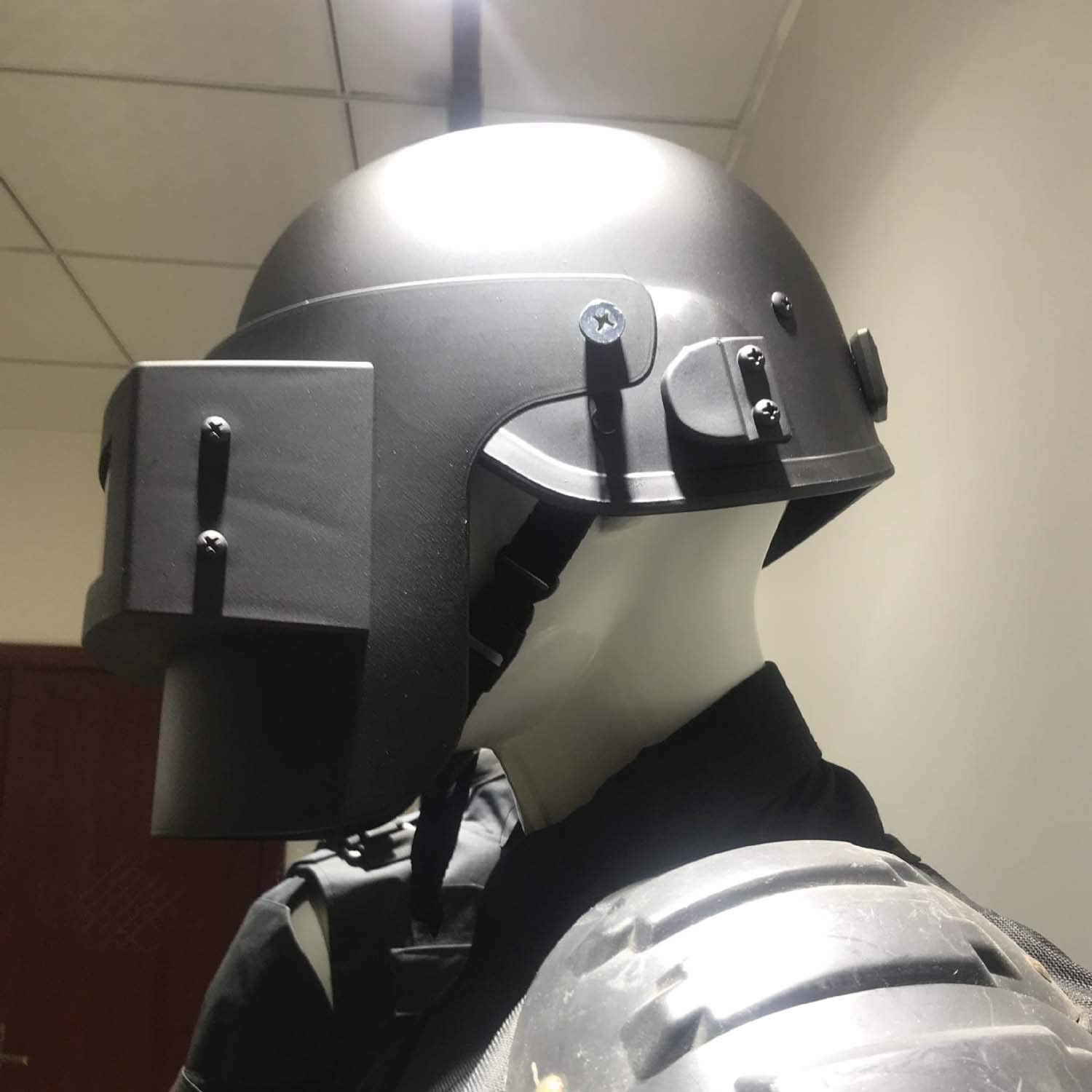 YJZ Casco PUBG Livello 3 Battlegrounds di Playerunknown Accessorio Cosplay Vincitore, Cena di Pollo! Casco Tattico di Sopravvivenza Come Visto sul Gioco,Classicblack