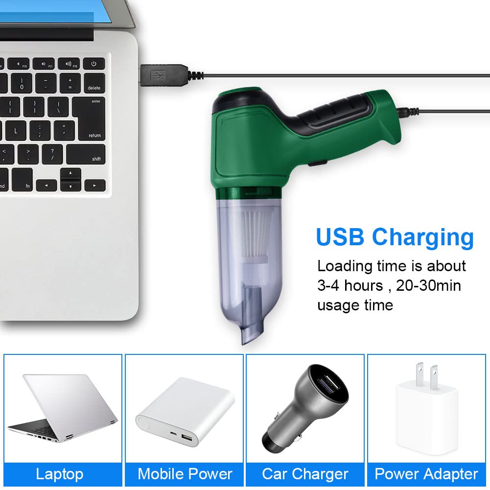 URAQT Draadloze Handheld Stofzuiger voor Auto, 4-in-1