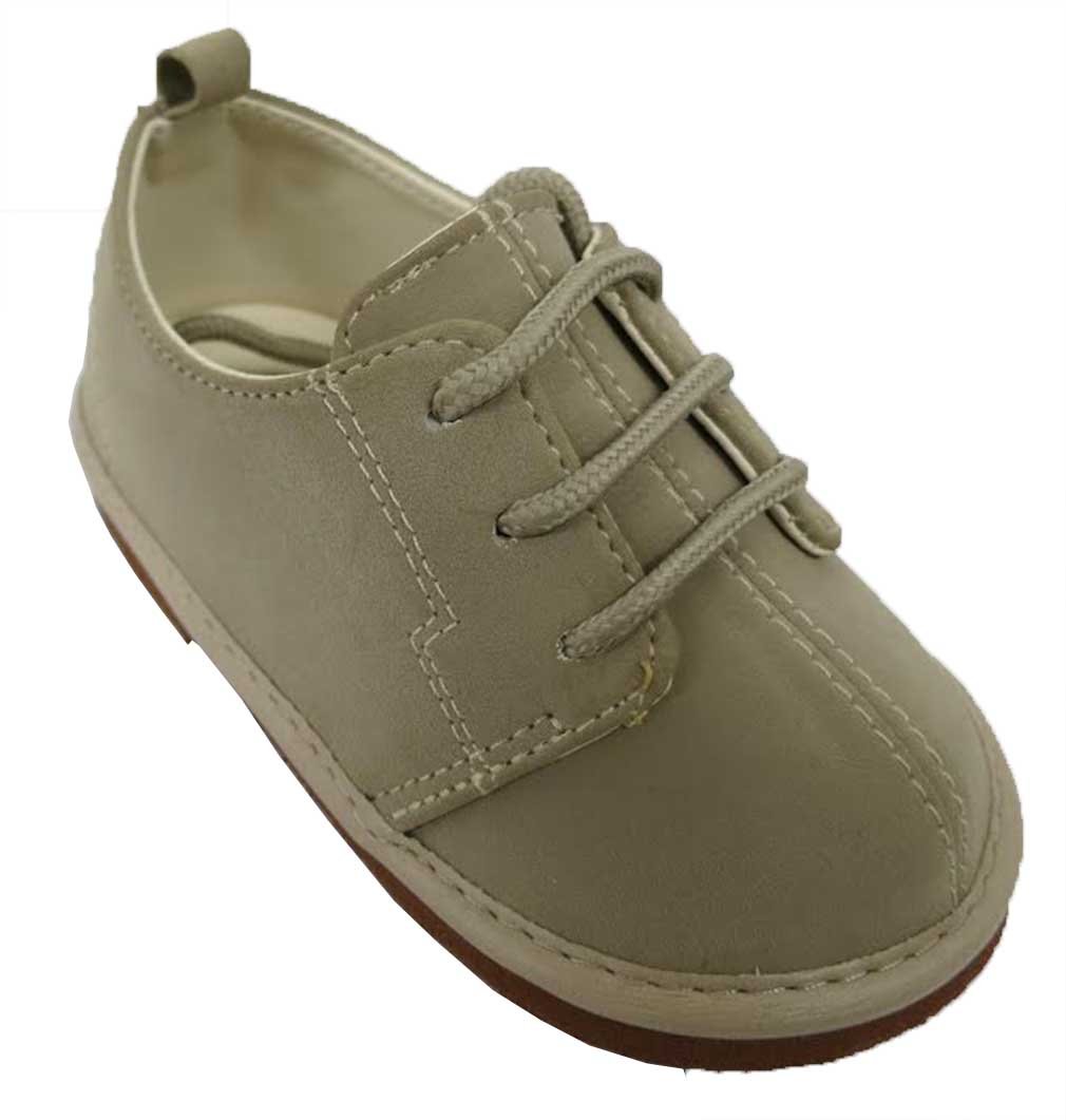 Rising Star Beige Suede Boy's Oxford Shoe