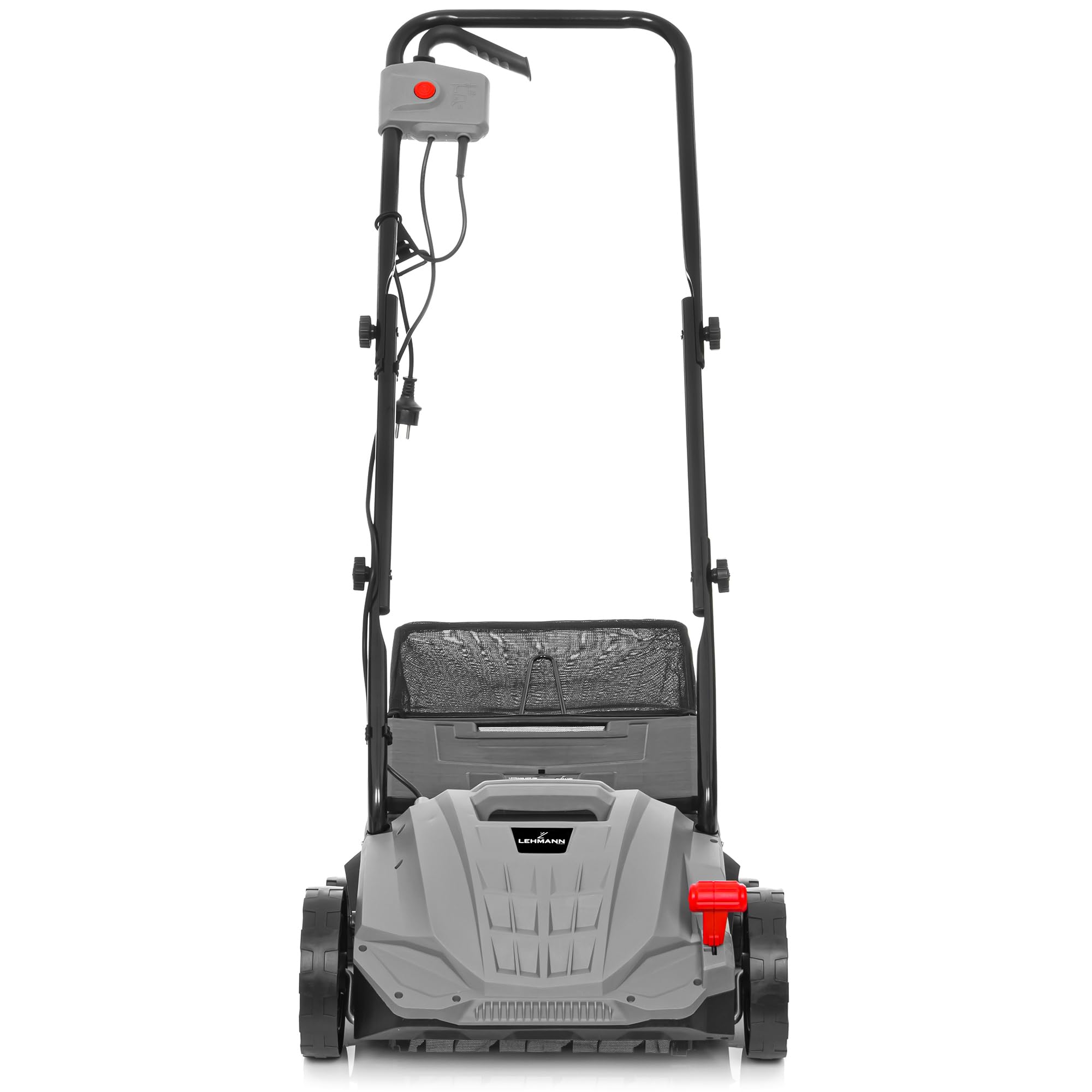 LEHMANN Alyssum - Escarificador de espuma (2 w1, 1500 W, escarificador eléctrico con ancho de trabajo de 32 cm, profundidad de trabajo ajustable en 4 niveles de -12 biz + 4 mm