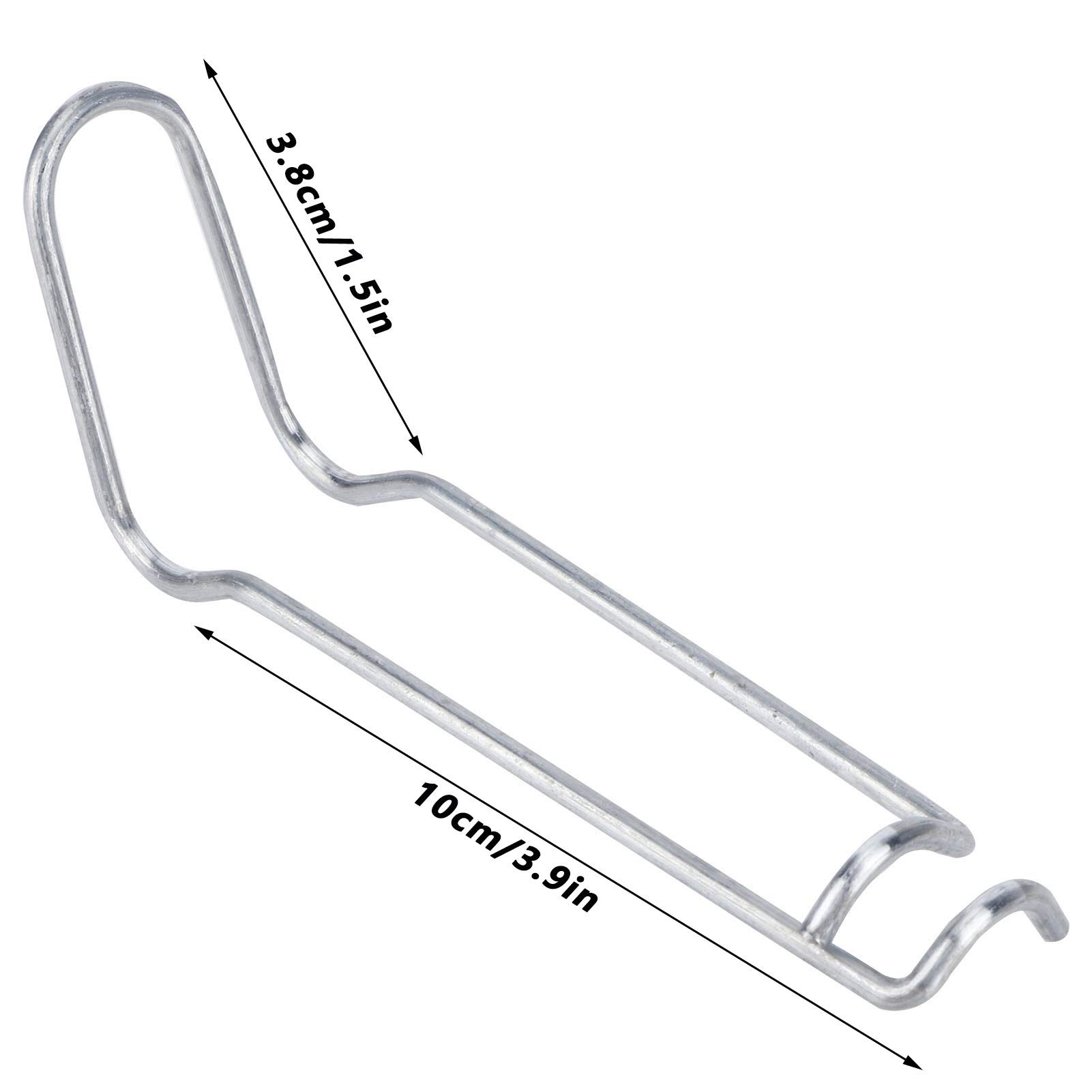 30 Piece Stainless Steel Factory Support Spring Clamp Greenhouse Spring Fixing Clamps for Home Garden(1#) - Image 3