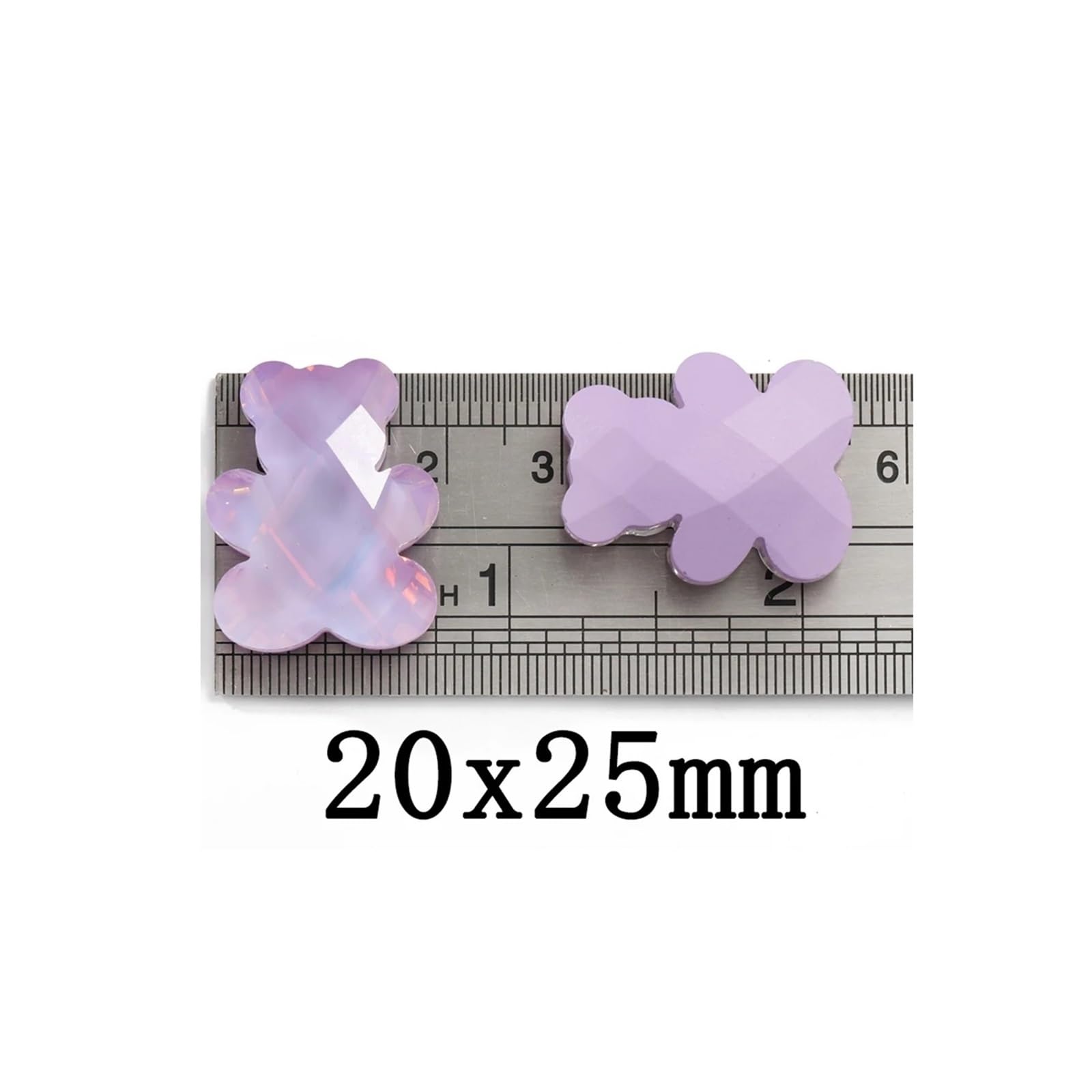 20 x 25 mm DIY zwierzę, niedźwiedź, szklane kamienie, brokat, stras, mokka, kolory, stras, fantazyjne do dzieła sztuki (jasny szafir PM)