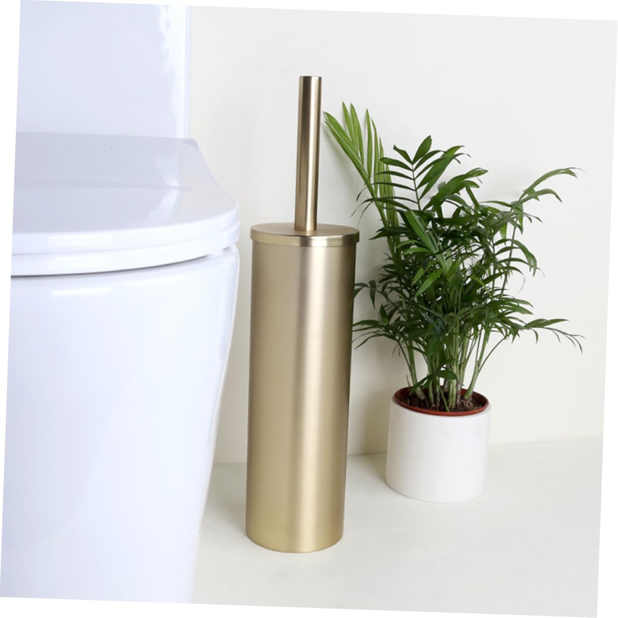 Cepillo de Baño Soporte 1 Unidad Acero Inoxidable Dorado