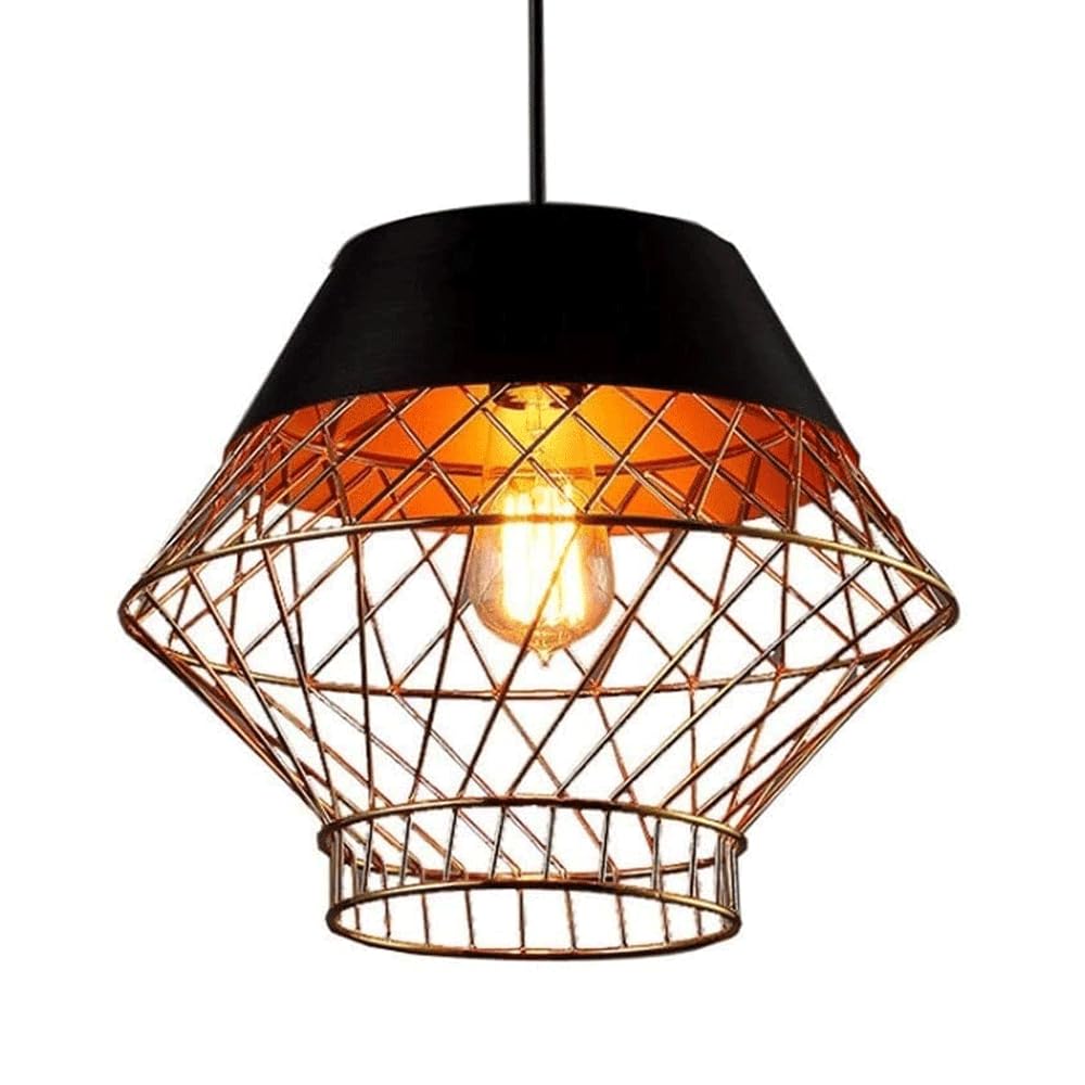 Lustre à tête unique E27 en métal suspendu au design épuré pour décoration d'hôtel