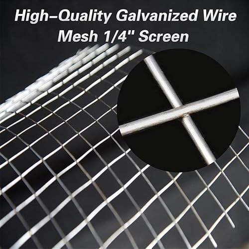 Miniatura 5 de Rollo de malla de alambre galvanizado de 16 pulgadas x 20 pies 14 pulgadas (23 GA) para vallas de corral de pollogallinero, malla de pantalla,