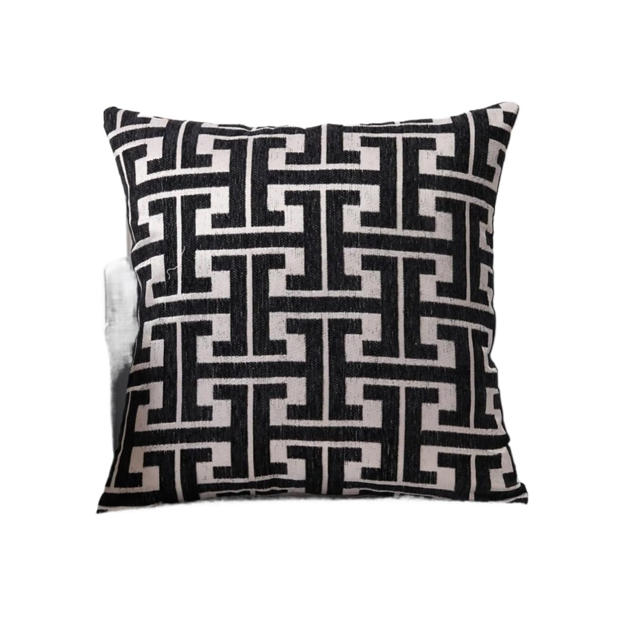 CQAHDSEVF Throw Pillow Cases, Farmhouse Stripe Multicolor Cushion Covers 2 Pack Pillowcase For Couch Bench Sofa 45x45 cm(Black)