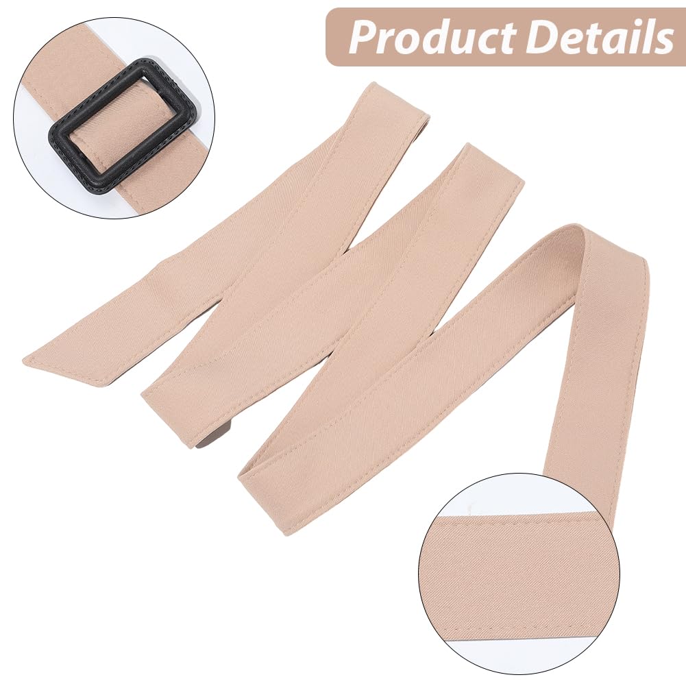 GORGECRAFT Verstelbare tailleriem voor dames, brede gesp, trenchcoat, tailleband, polyester, windjas, vervanging 171 cm, tailleriem om te binden voor badjas, hemd, pyjama, jas, windjack, tarwe