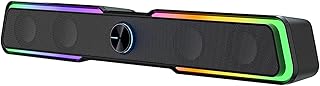 HJJ Desktop Soundbar, Mini Soundbar Speaker USB Power Computer, Colorful RGB Lights For PC, Desktop, Laptop (Color : B)