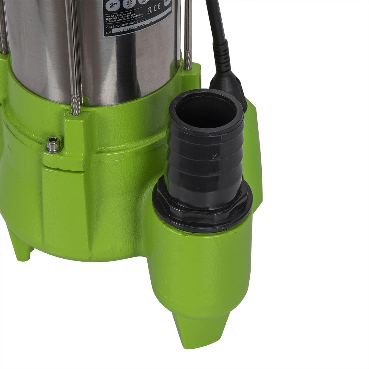 VITO - Pompe de relevage Eaux usées 1500W Egouts Caves Inondées Acier Inoxydable