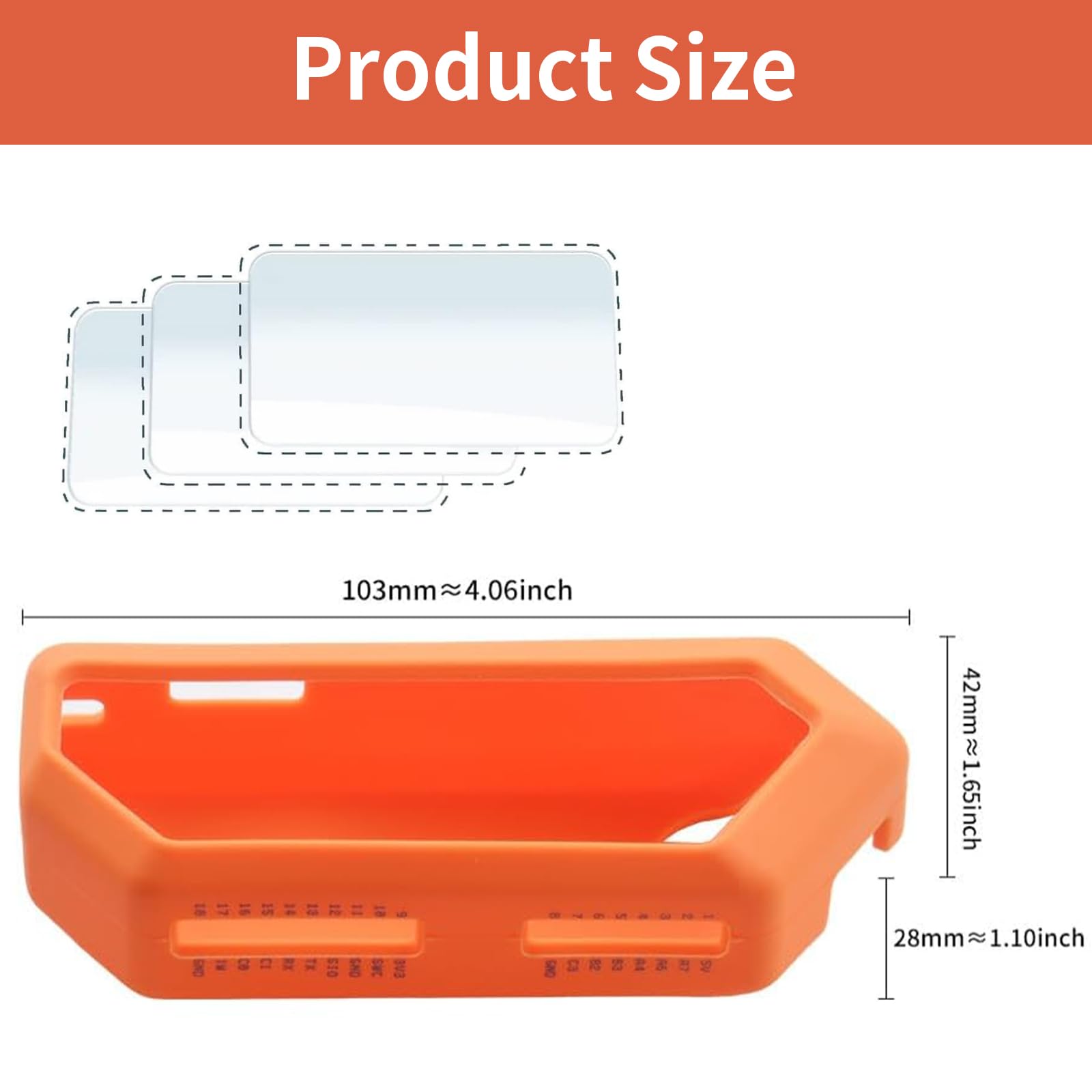 ANBOO Funda de silicona y 3 protectores de pantalla para Flipper Zero, Flipper Zero Hacking Tool, Flipper Zero Case – Naranja