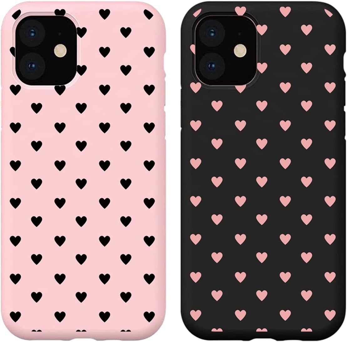 Yoedge Pacote com 2 capas para Samsung Galaxy A22 5G, capa de silicone TPU  macio à prova de choque com design bonito, capa protetora para celular  compatível com Samsung A22 6.4, preto