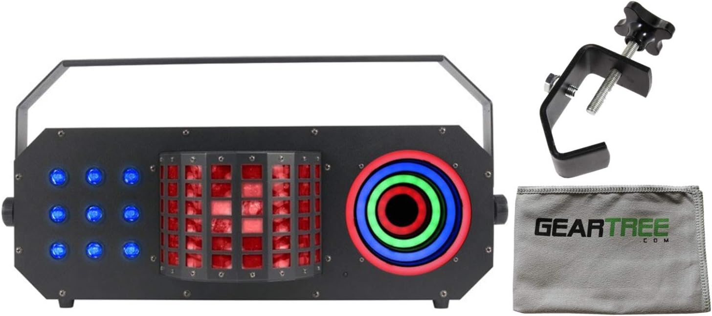 ADJ Startec BOOM BOX FX3 3 FX in 1 Effect Light w/Cleaning Cloth and Clamp