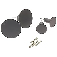 Blomus Set di 4 ganci da parete, moderna colorazione canna di fucile