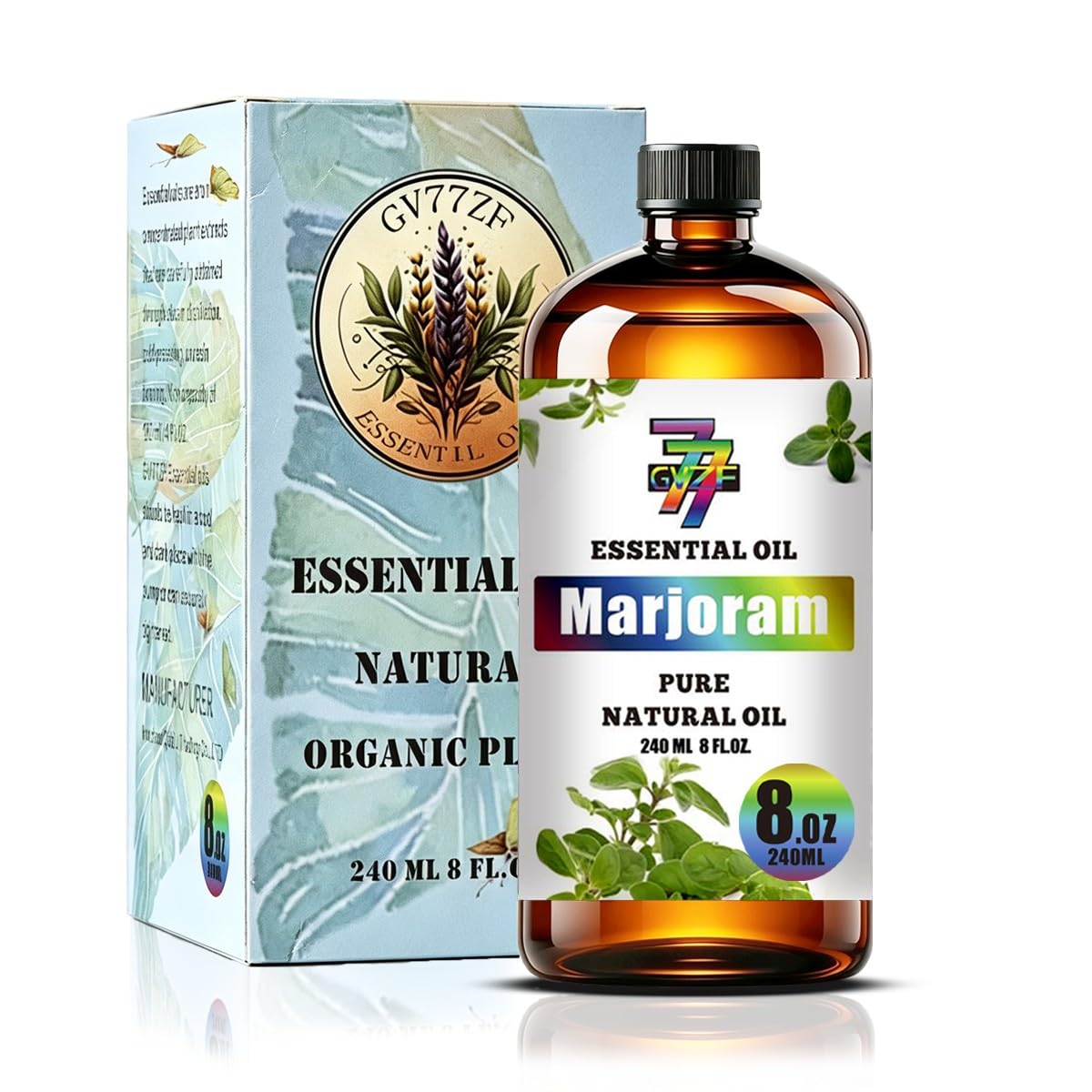 Marjoram Essential Oil for Diffuser Massage, Marjoram Oil 8 fl oz