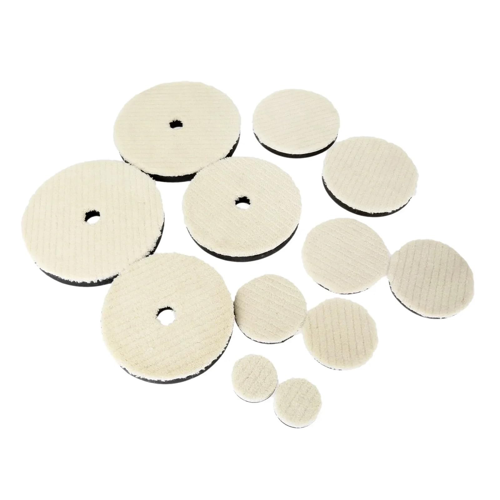 4 Almohadillas de Pulido de Lana for pulidora de Coche, Encerado, Pulido y Pulido, Disco de Rueda for Limpieza y Cuidado de 2/3/4/5/6/7 Pulgadas(7 Inch)