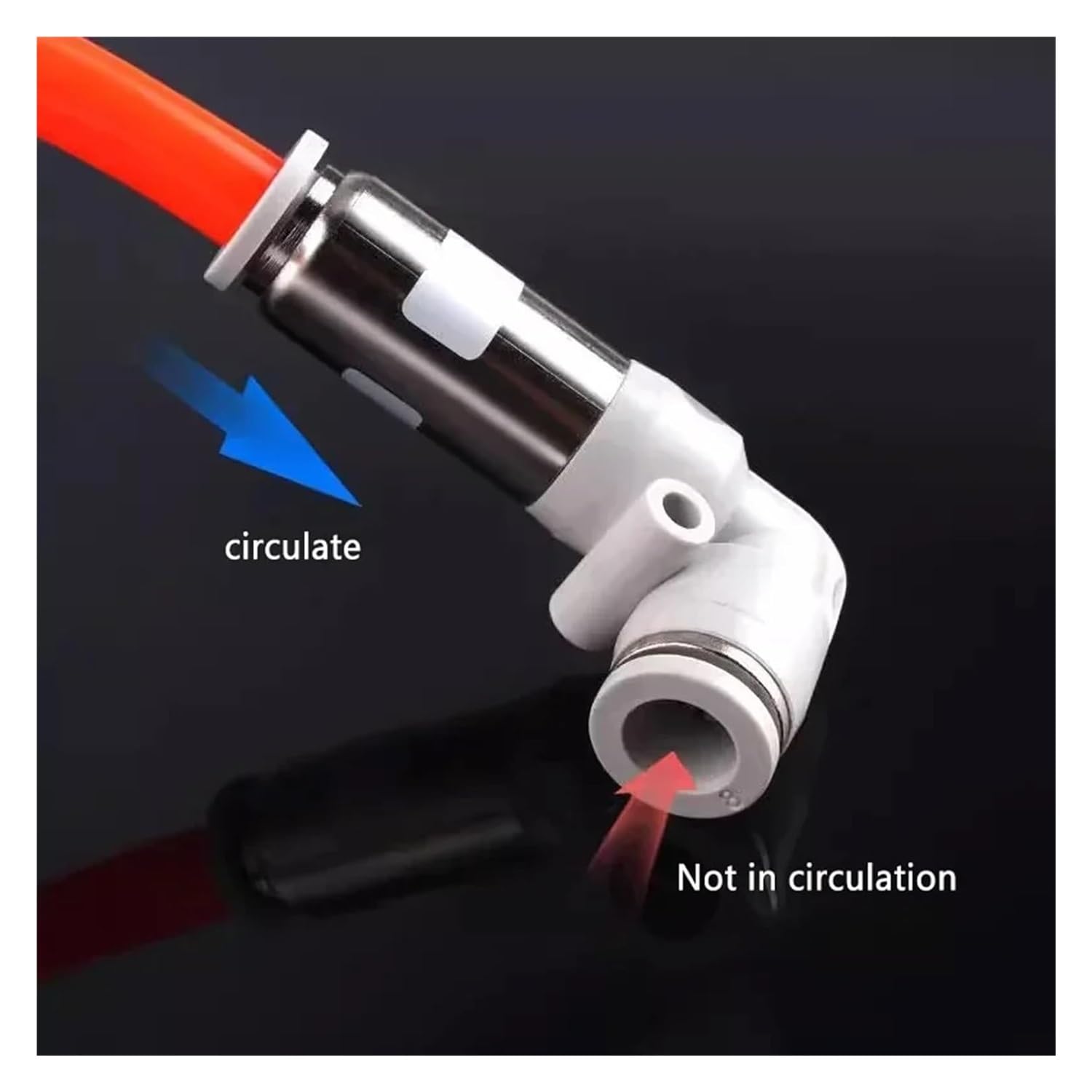 Clapet anti-retour pneumatique 6 mm 8 mm 10 mm 1/4 3/8 1/2 en laiton anti-retour adaptateur de raccord de tuyau d'air