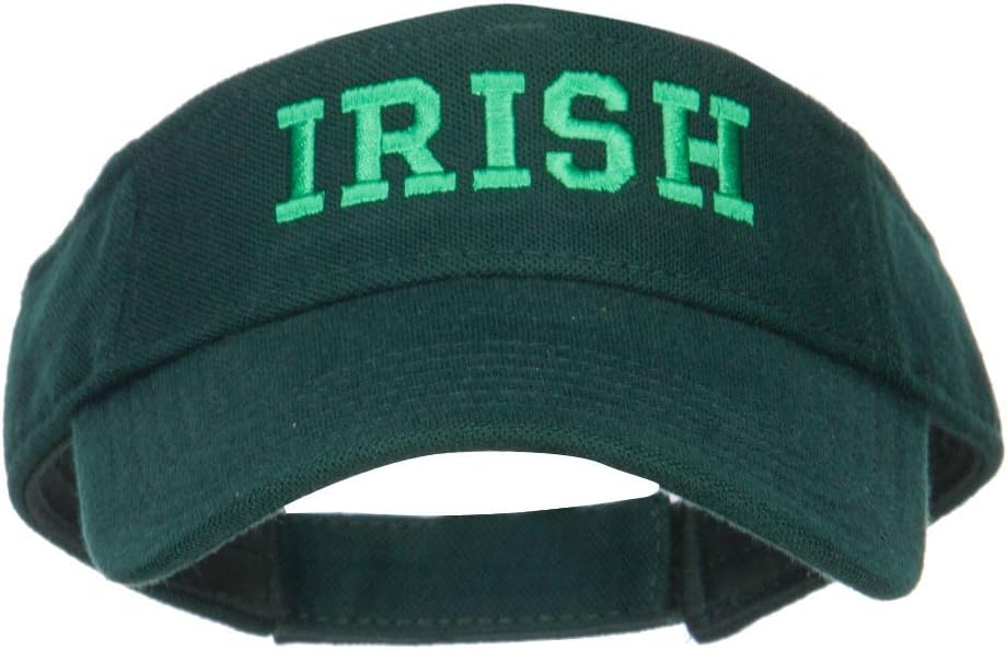 e4Hats.com Irish Embroidered Cotton Knit Visor