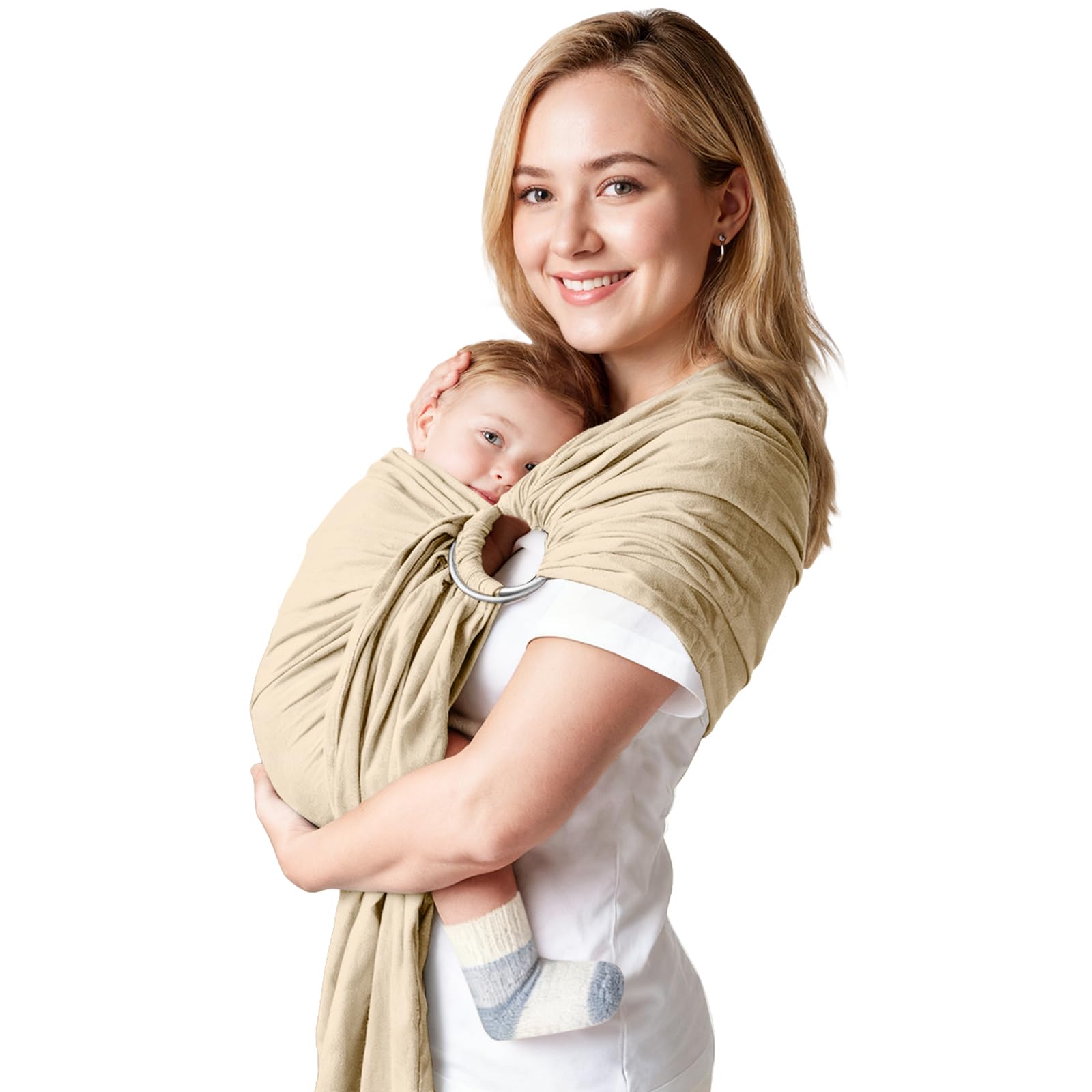 MISSWISDOM Baby Ring Sling Baby Carrier Newborn to Toddler - carriers and accessories | Mubboo