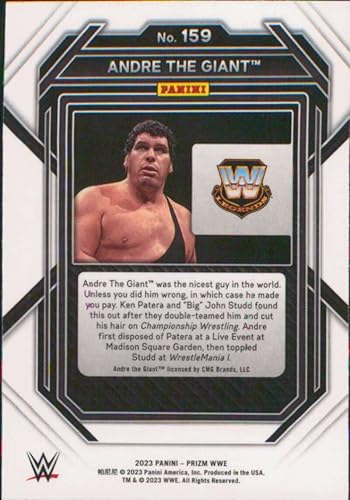 Miniatura 2 de 2023 Panini Prizm Vertical #159 Andre The Giant Legend Wrestling Card - GotBaseballCards