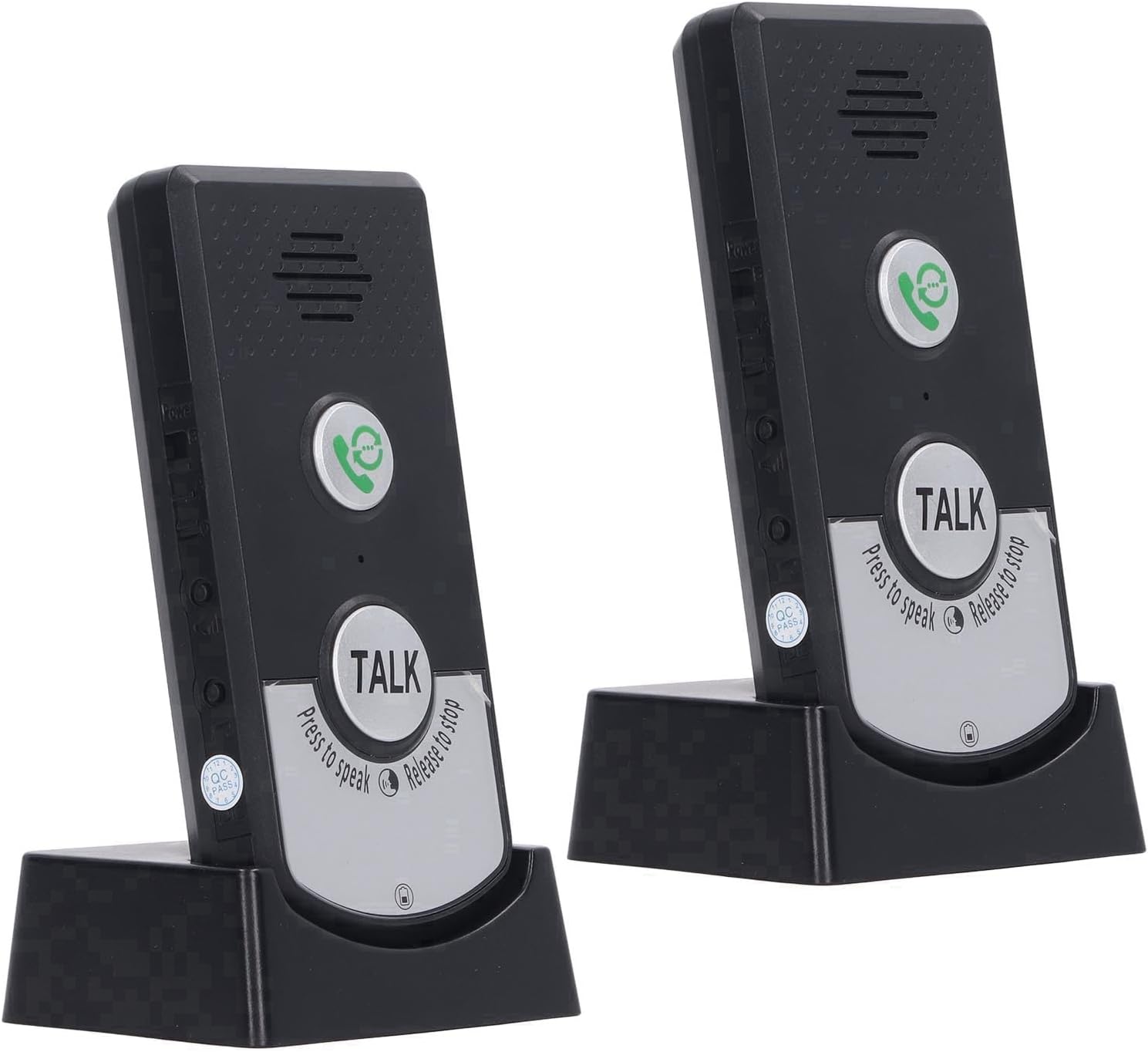 Wireless Intercom Unit, Intercoms Wireless for Home, Power Saving 2 Way Call 2 Pcs Humanized Voice Intercom Long Range Intercom System for House